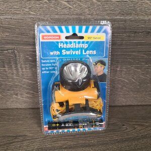 GORDON Swivel Lightweight Headlamp Waterproof Headlight Biking Camping #45807